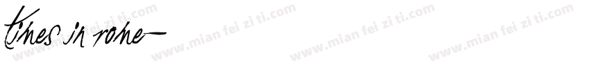times in Rome字体转换